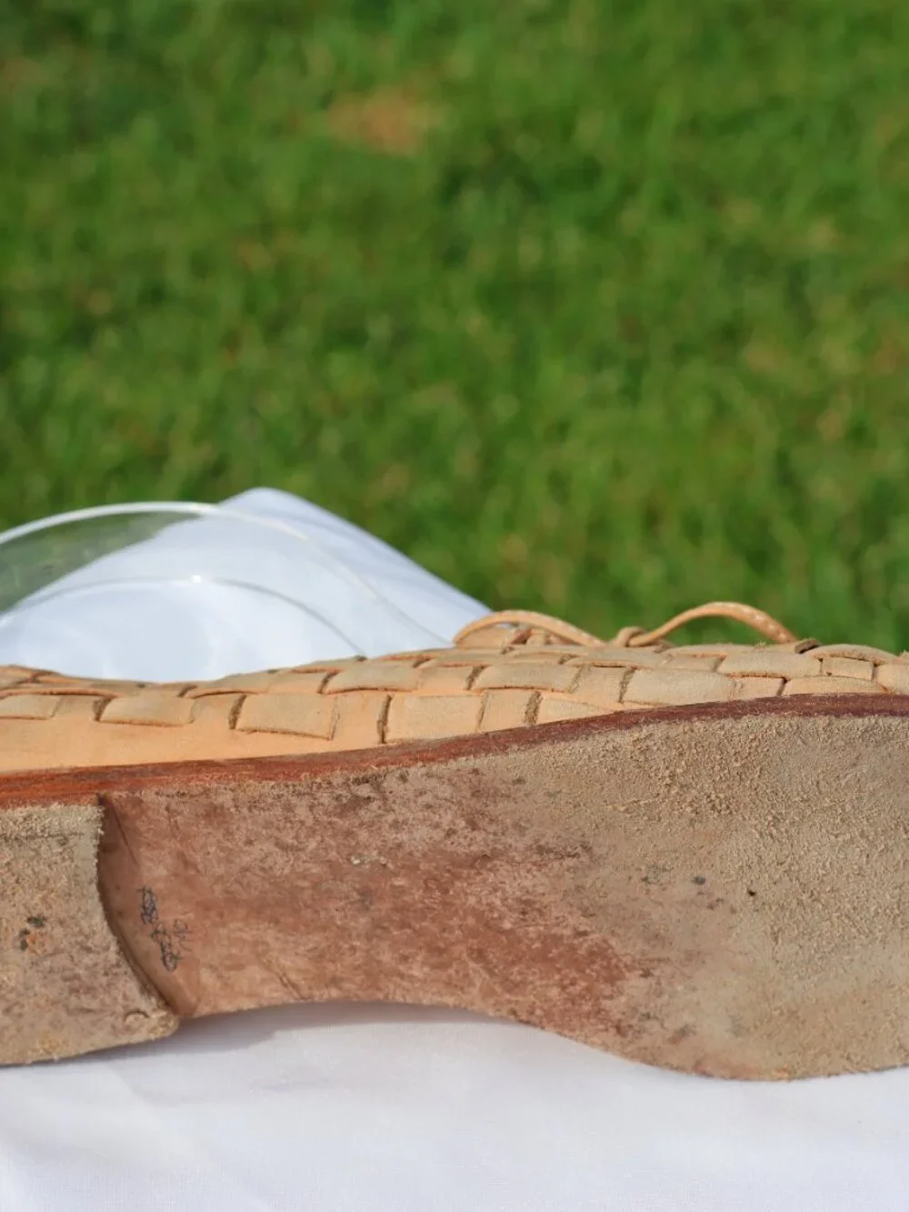 ESpirit De Corp Leather Slip-On Sandals